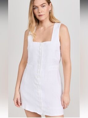 Faithfull the Brand Marinia Mini Dress - White, Medium